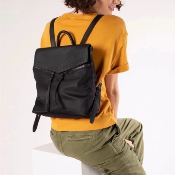 Botkier Handbags - Botkier Trigger Black Nylon Mini Backpack